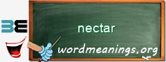 WordMeaning blackboard for nectar